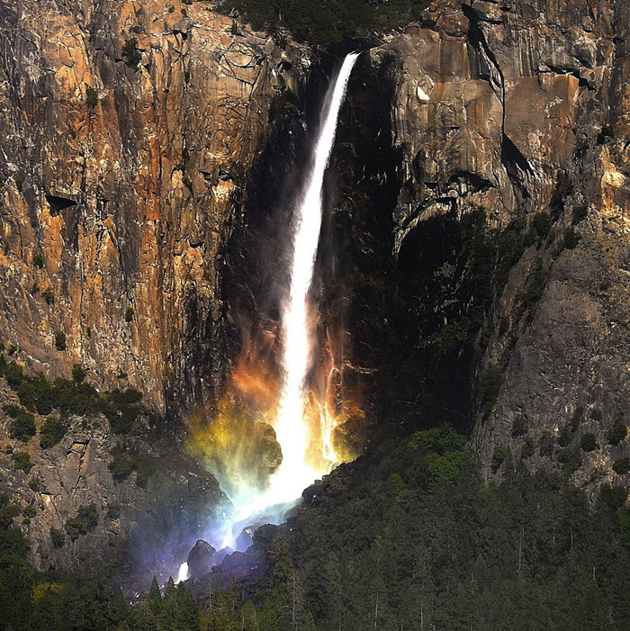 cachoeira arco iris sol