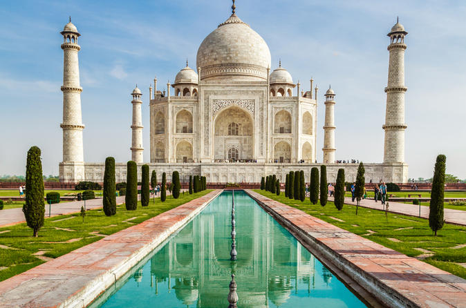 Monumento Taj Mahal, na ïndia.
