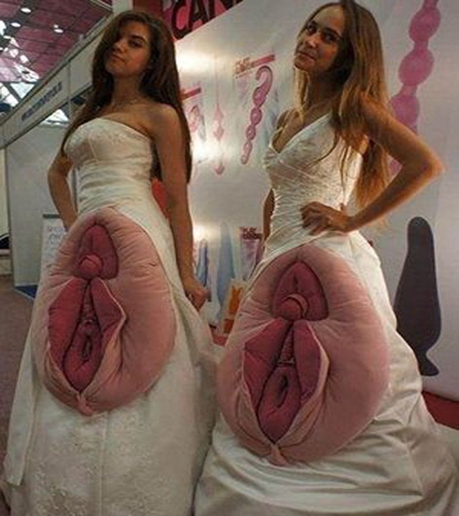 vestido noiva vagina