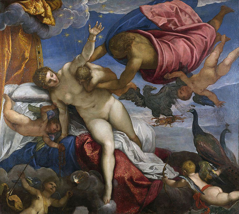 "A Origem da Via Láctea" por Jacopo Tintoretto (1575).