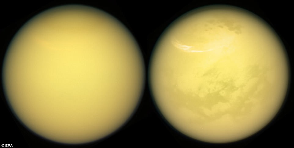 Imagens de Titã capturadas pela Cassini