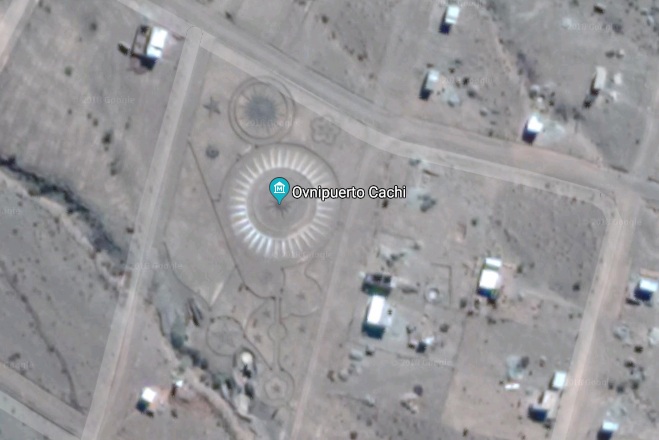 O ovniporto visto de cima, pelo Google Maps. Fonte: Reprodução/Google Maps